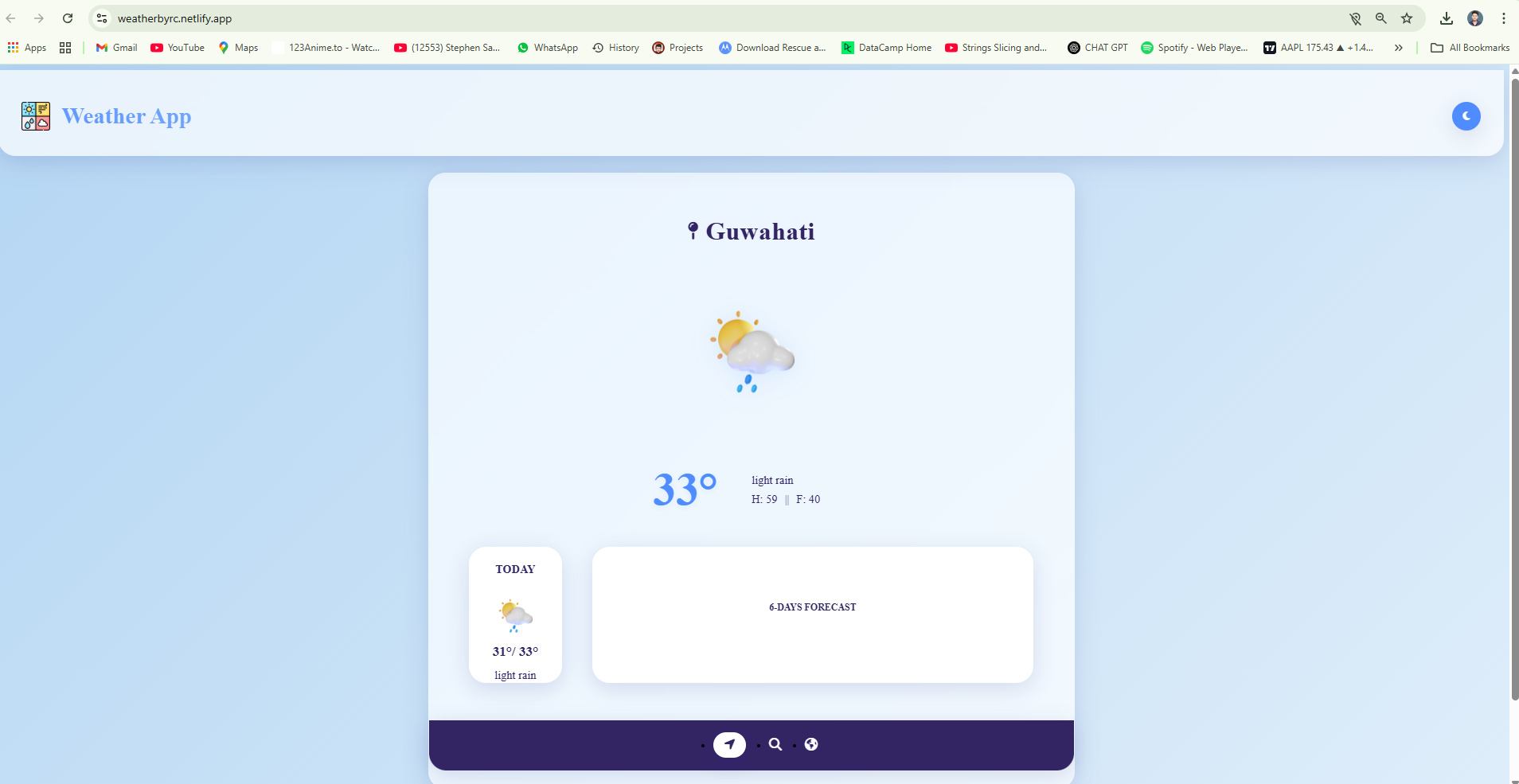 Portfolio Website Screenshot